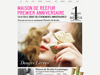 「Maison de Reefur」 ブランドサイトとアイテムのグラフィックを制作 http://www.maisondereefur.com/