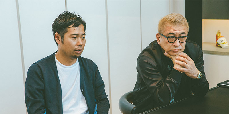 左:デザインディレクター 坂巻陽平 / 右:代表取締役 片山正通