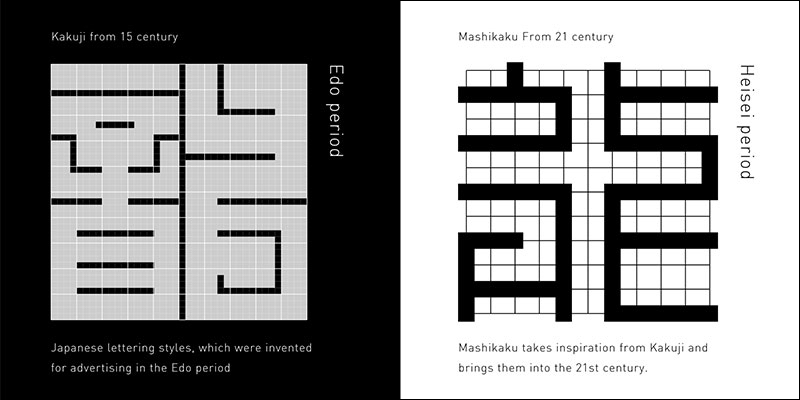 江戸から現代へ蘇った「真四角書体」(提供:アイデアスケッチ)