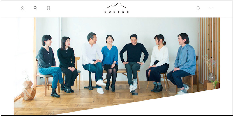 メンバー限定のイベント開催やウェブコンテンツ配信を行うコミュニティー「SUSONO」(画像提供:RIDE MEDIA&DESIGN)